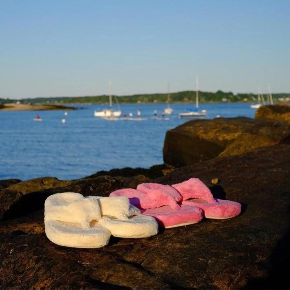 ACORN Women's Spa Thong Slippers - Azalea