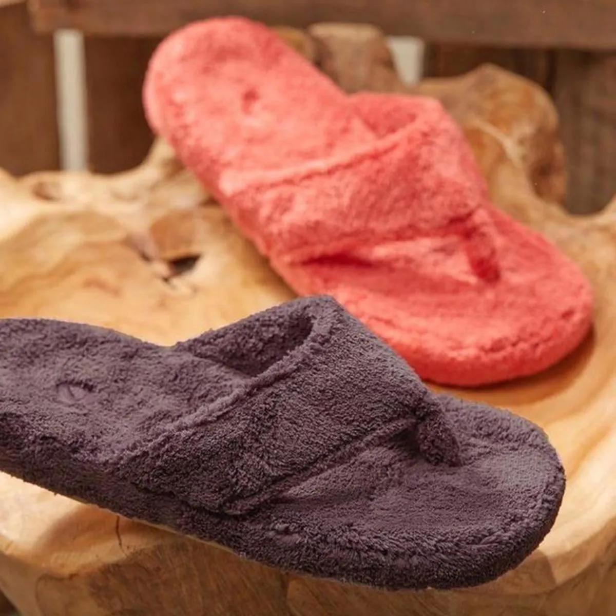 ACORN Women's Spa Thong Slippers - Azalea