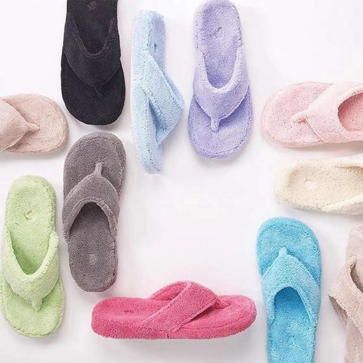 ACORN Women's Spa Thong Slippers - Azalea