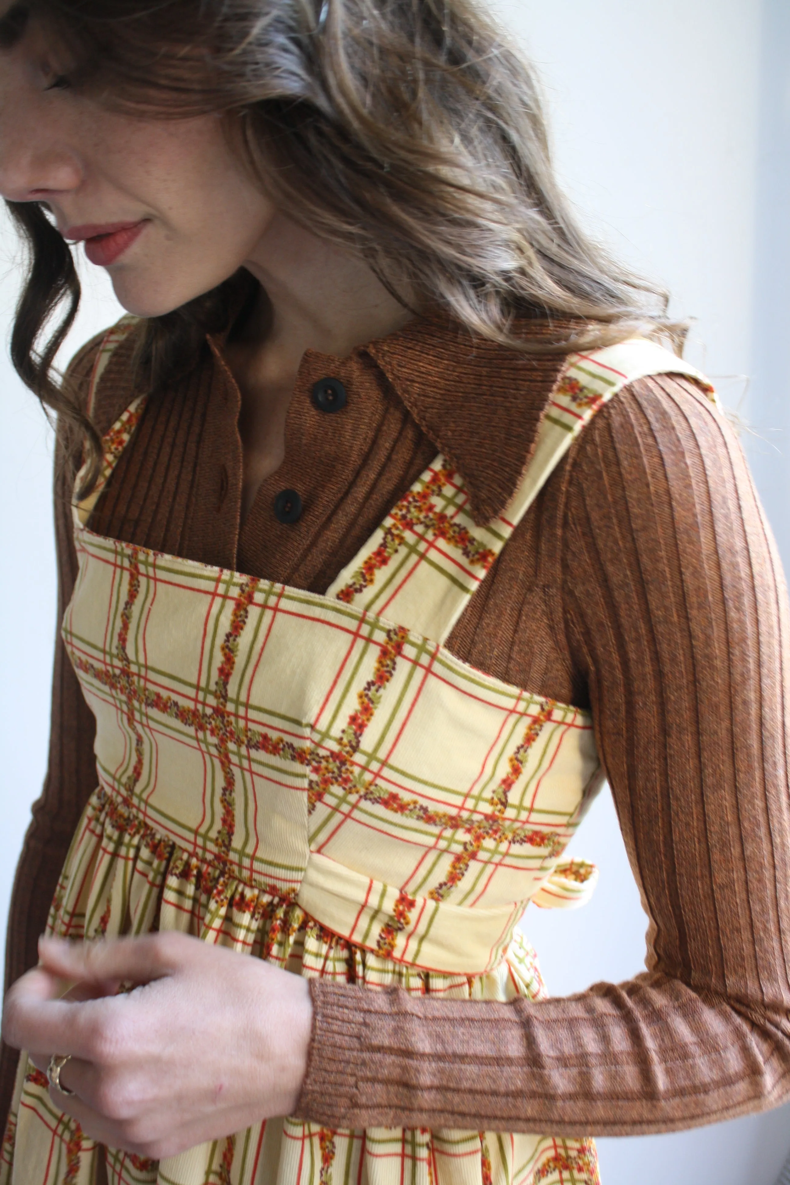 Ashley Dress - Floral Corduroy