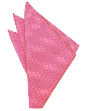 Bubblegum Herringbone Pocket Square Formal Pocket Square