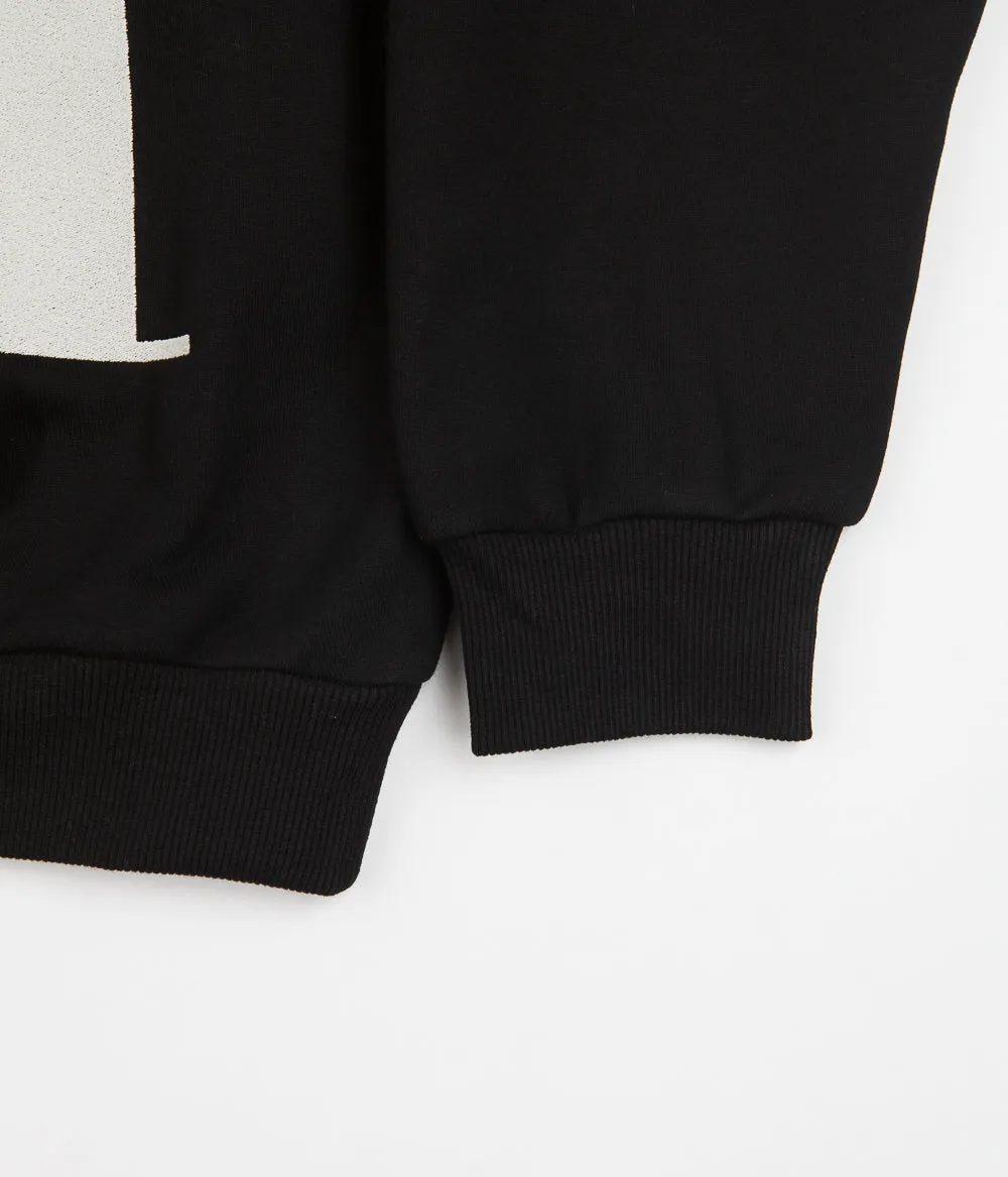 Cash Only Big Letter Crewneck Sweatshirt - Black