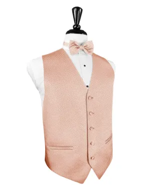 Coral Venetian Tuxedo Vest and Tie Set