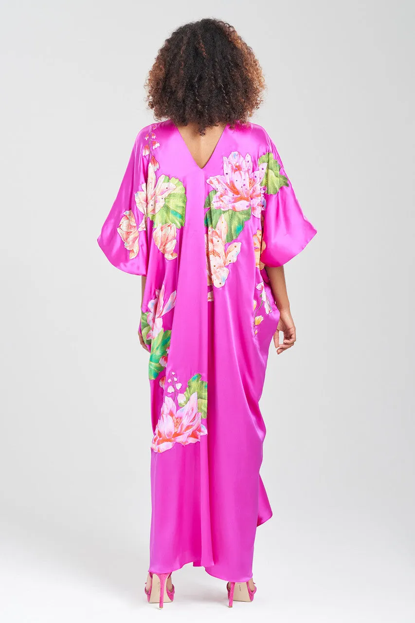 Couture Hanabi Beaded Silk Caftan