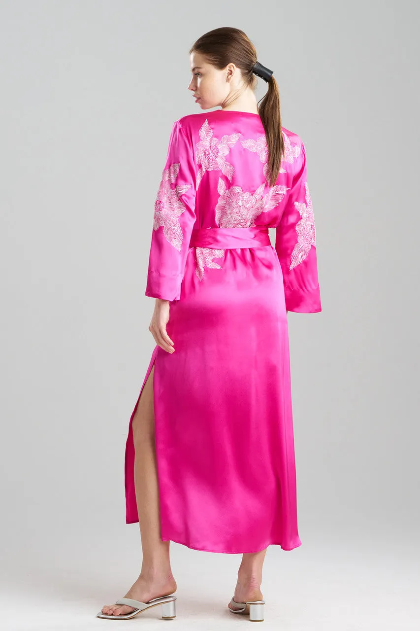 Couture Miyoshi Embroidered Silk Caftan