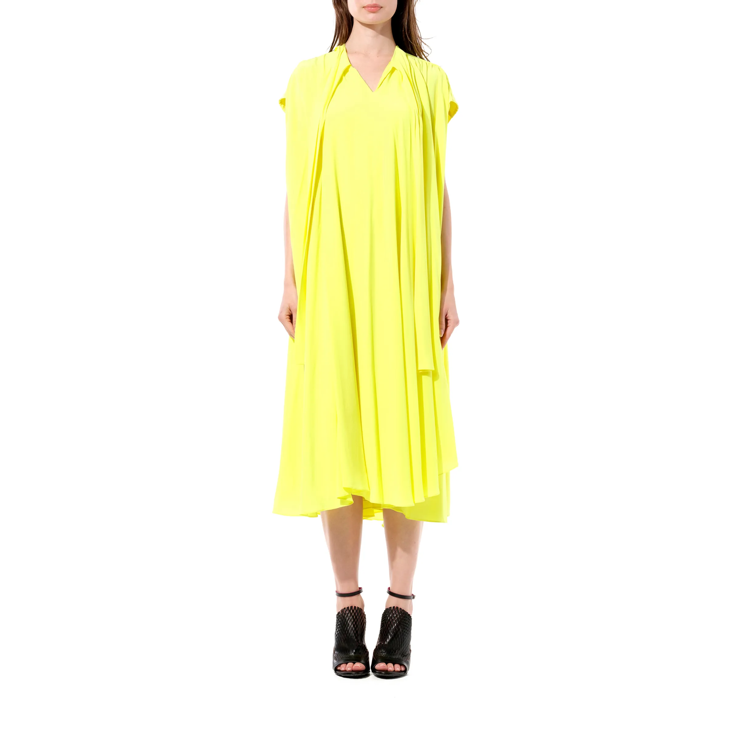 Crepe Dress in Yellow