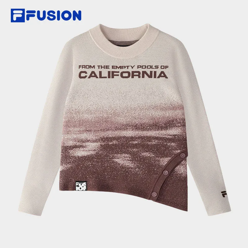 FILA FUSION INLINE FUSION X WORKWEAR NIGHT BOARDER Women Knit Sweater (Purple)
