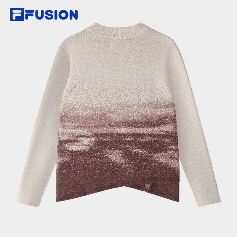 FILA FUSION INLINE FUSION X WORKWEAR NIGHT BOARDER Women Knit Sweater (Purple)