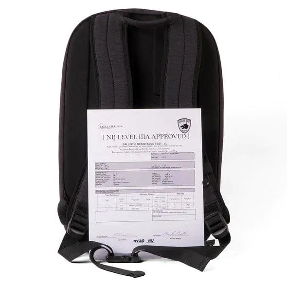 Guard Dog ProShield Smart Bulletproof Backpack - Level IIIA Bulletproof, Built-in Charging Bank - TSA Approved