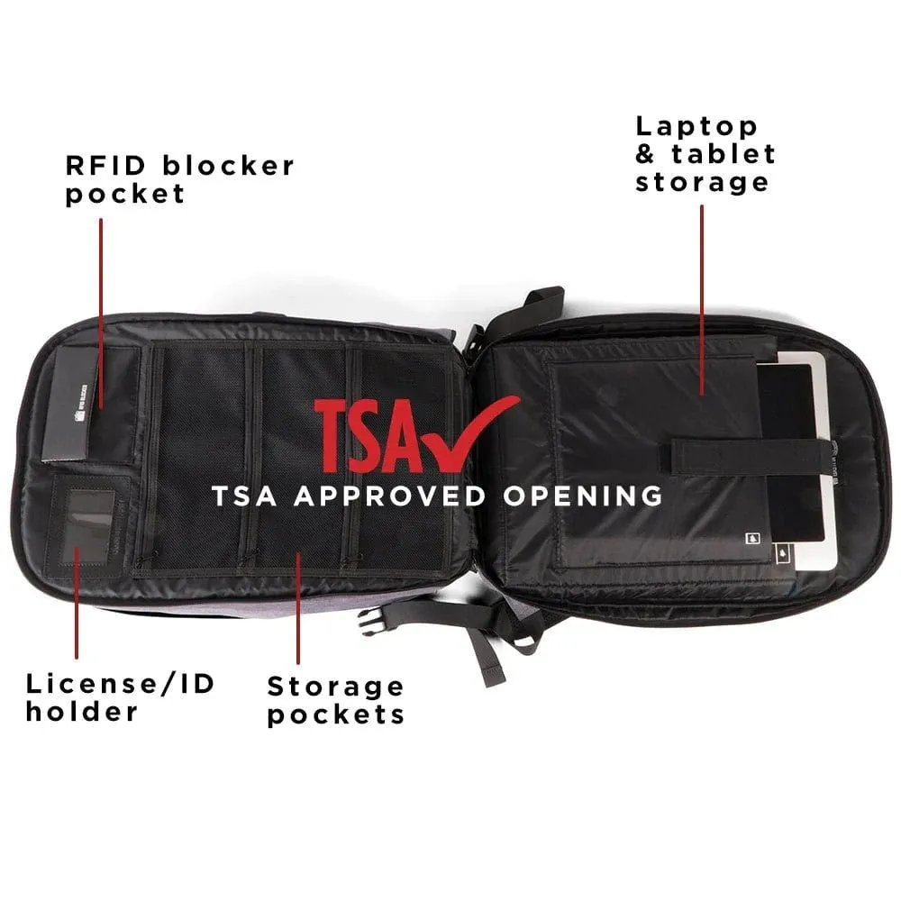 Guard Dog ProShield Smart Bulletproof Backpack - Level IIIA Bulletproof, Built-in Charging Bank - TSA Approved