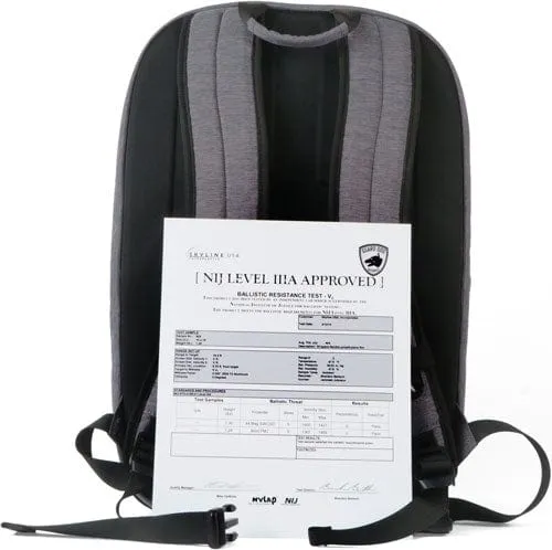 Guard Dog ProShield Smart Bulletproof Backpack - Level IIIA Bulletproof, Built-in Charging Bank - TSA Approved