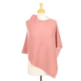 Heather Pink Cashmere Poncho