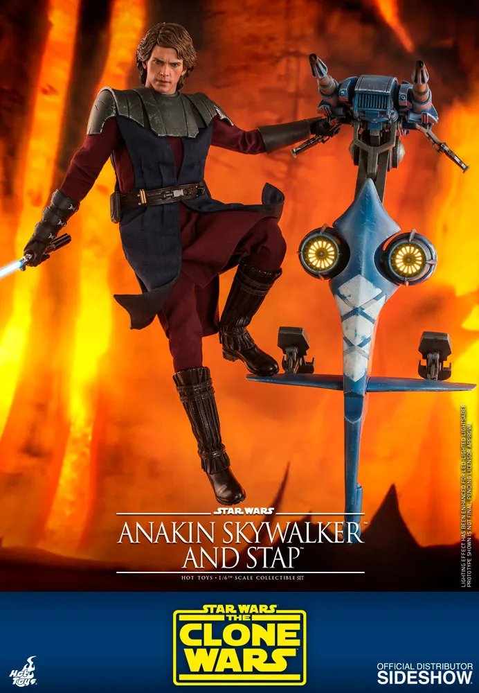 Hot Toys - Star Wars The Clone Wars - Anakin Skywalker and STAP Set