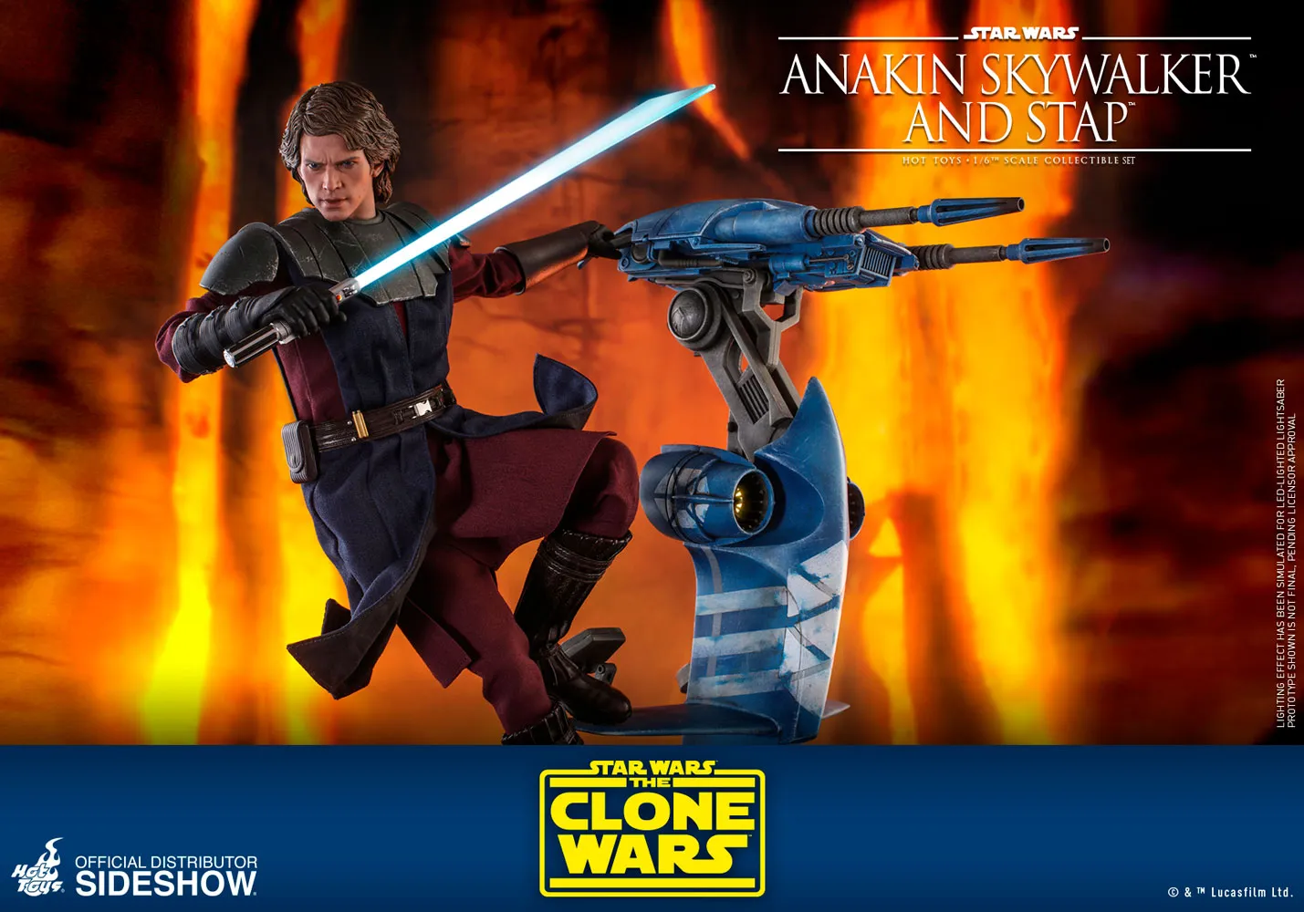 Hot Toys - Star Wars The Clone Wars - Anakin Skywalker and STAP Set