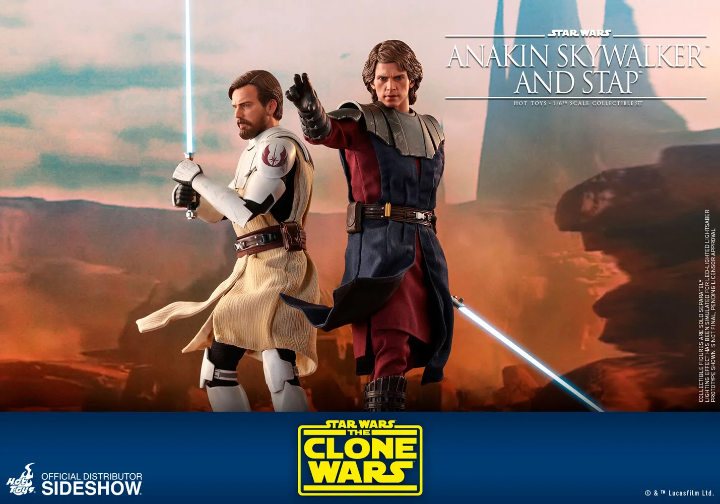 Hot Toys - Star Wars The Clone Wars - Anakin Skywalker and STAP Set