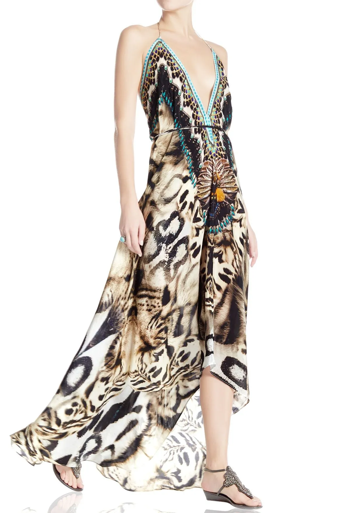 Multi Way to Wear Dress in Animal Print