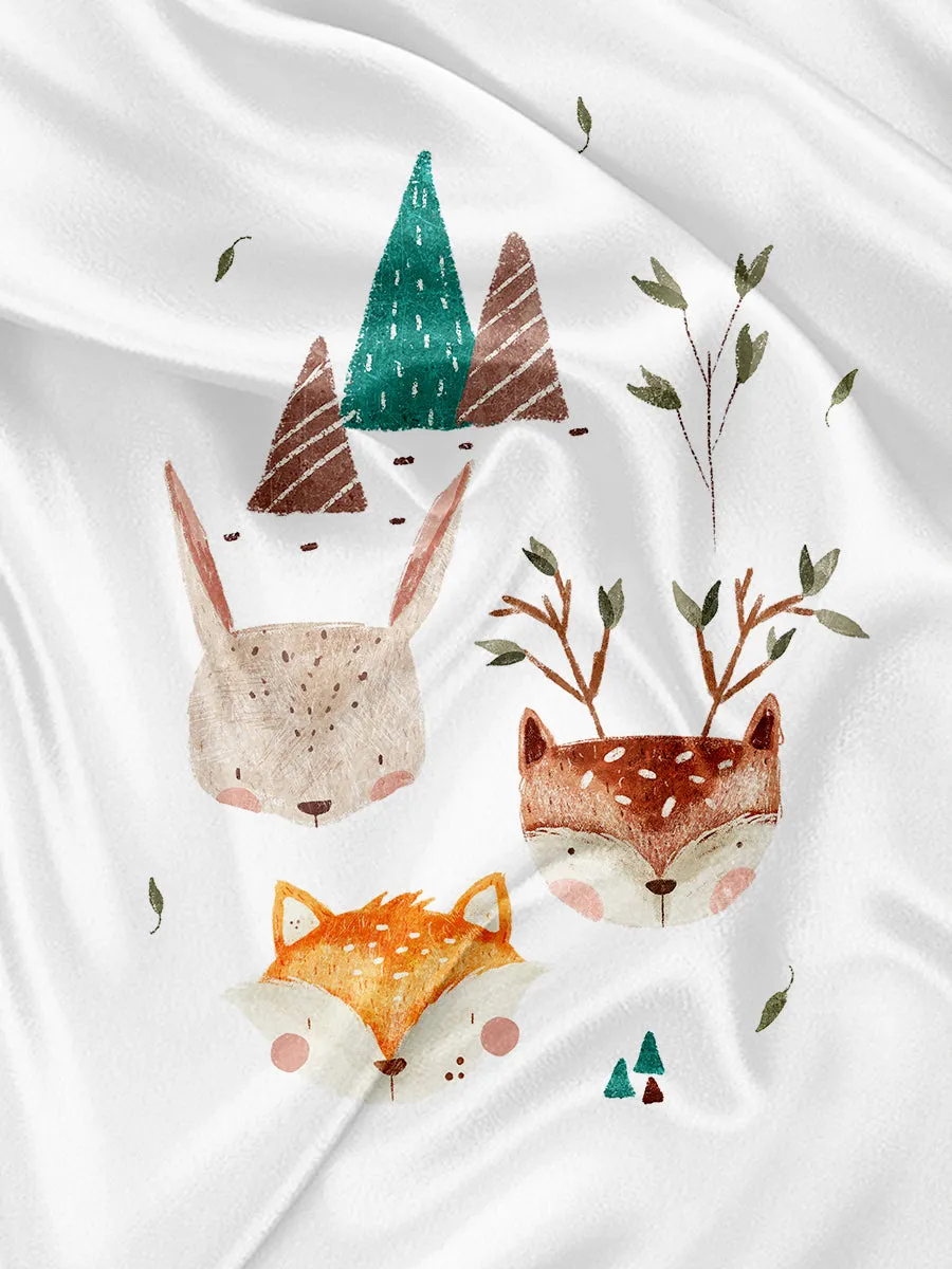 Panneau pour Serviette et Couverture Woodland friends
