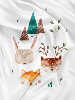 Panneau pour Serviette et Couverture Woodland friends