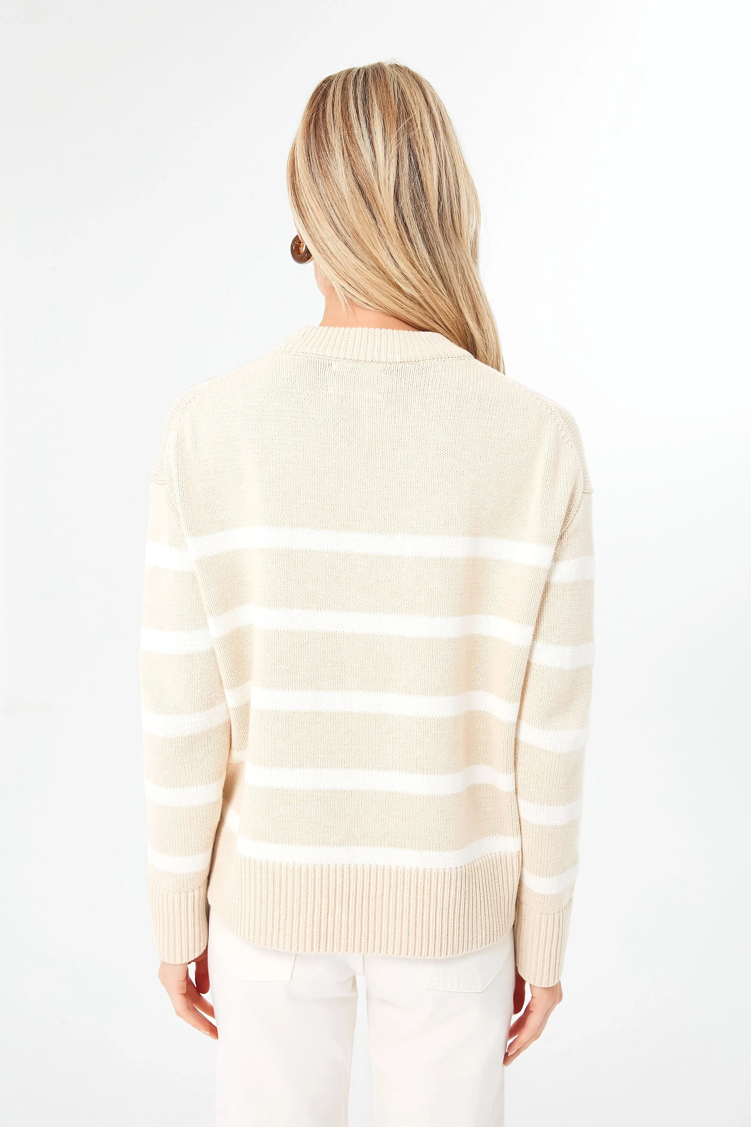 Sandstone Striped Lachlan Sweater