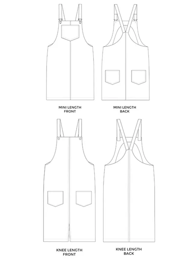 Tilly and the Buttons - Cleo Dungaree Dress Sewing Pattern